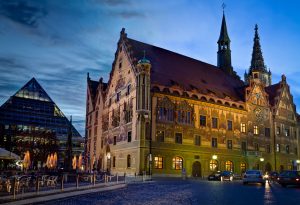Ulmer Rathaus und Bibliothek - Querformat