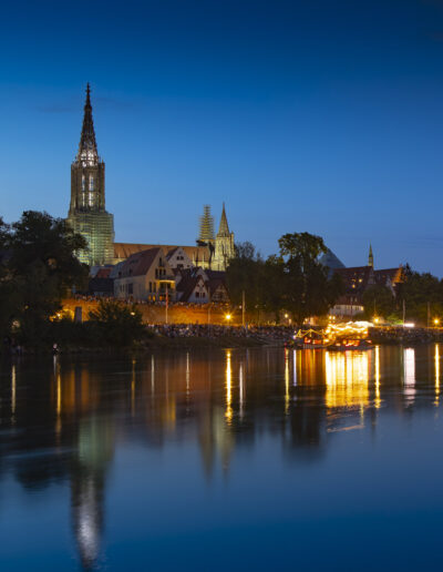 Ansicht Ulm - blaue Stunde