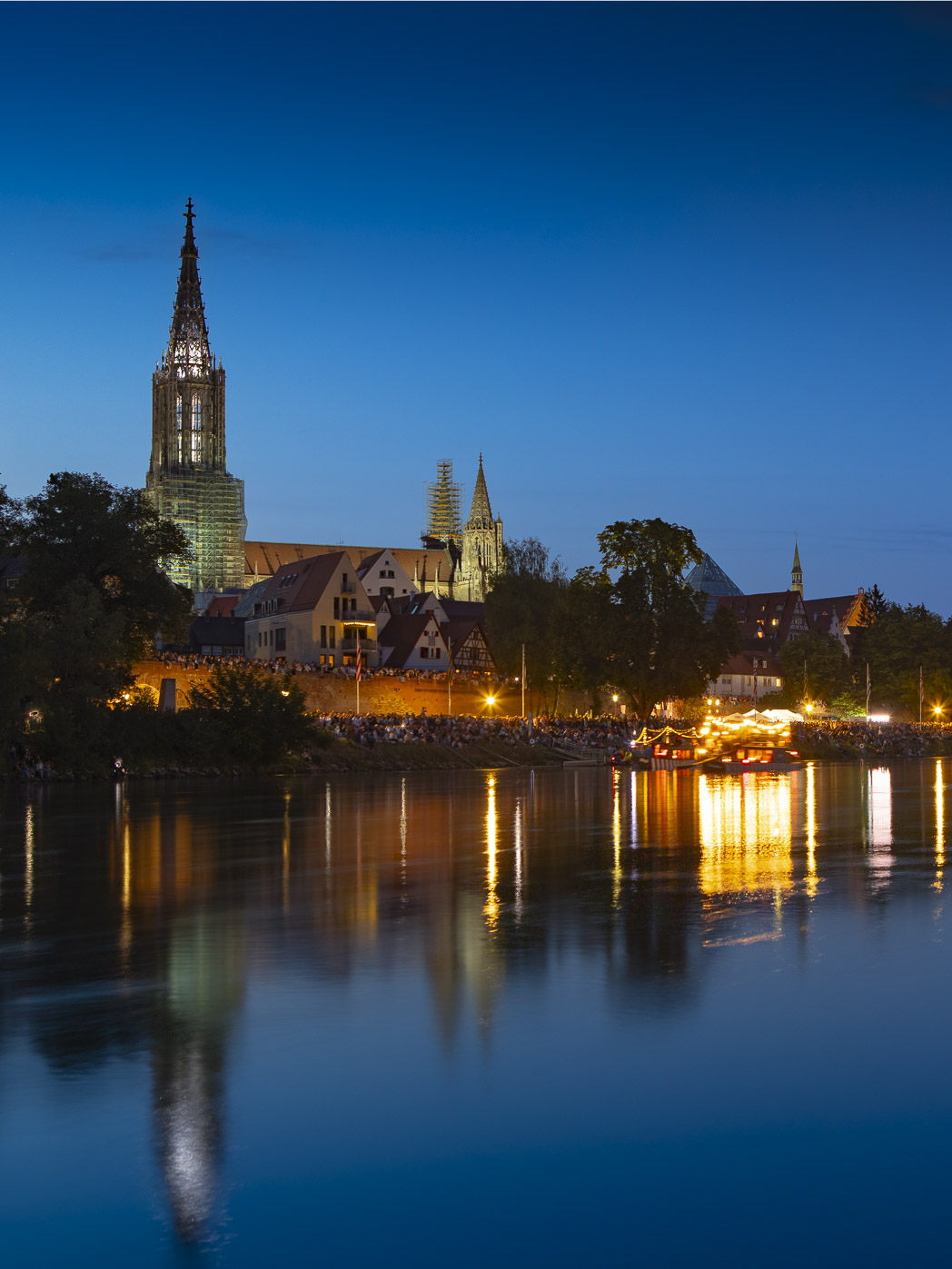 Ansicht Ulm - blaue Stunde