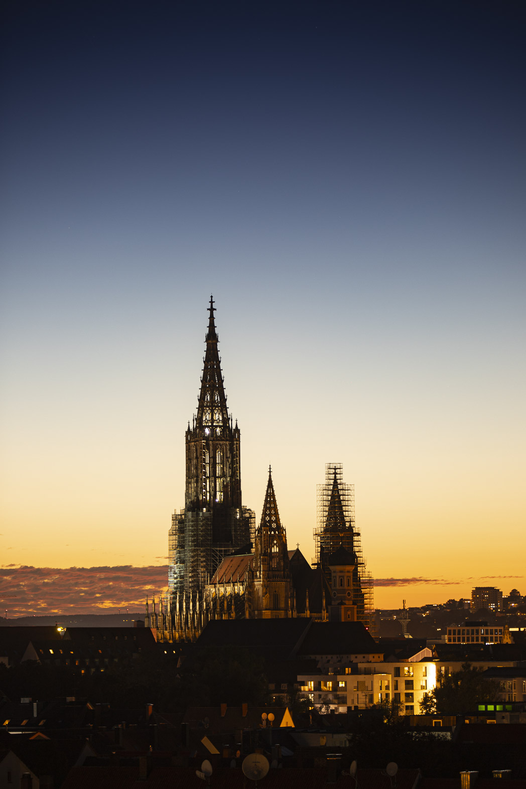 M&uuml;nsterblick bei Sonnenuntergang