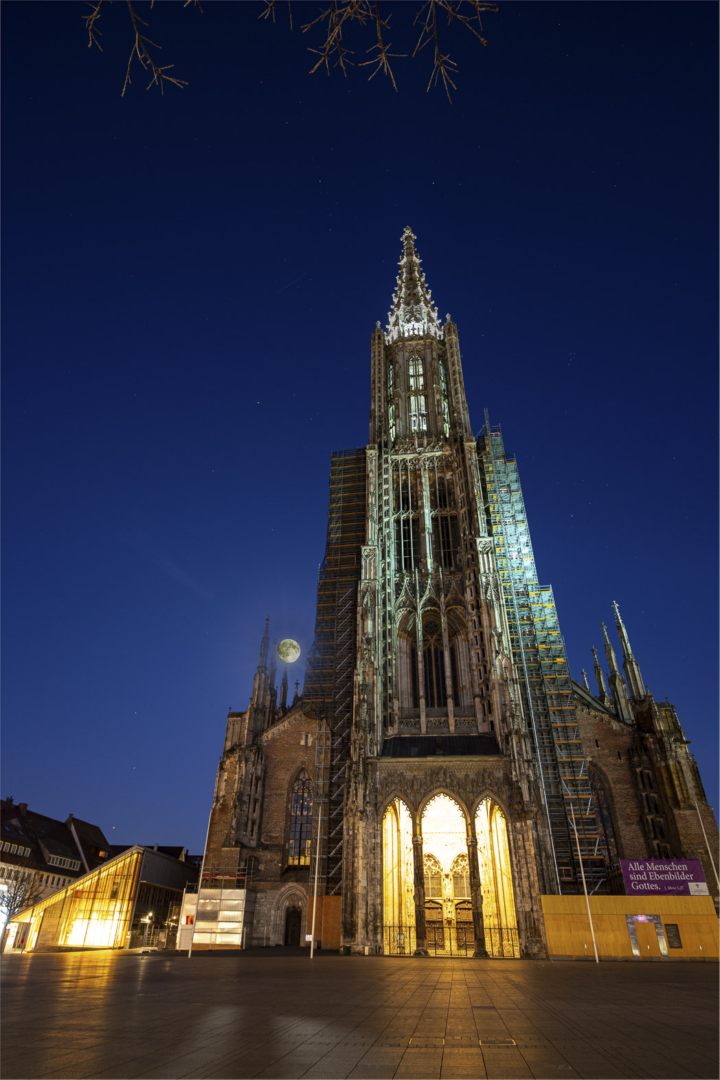 M&uuml;nster mit Vollmond